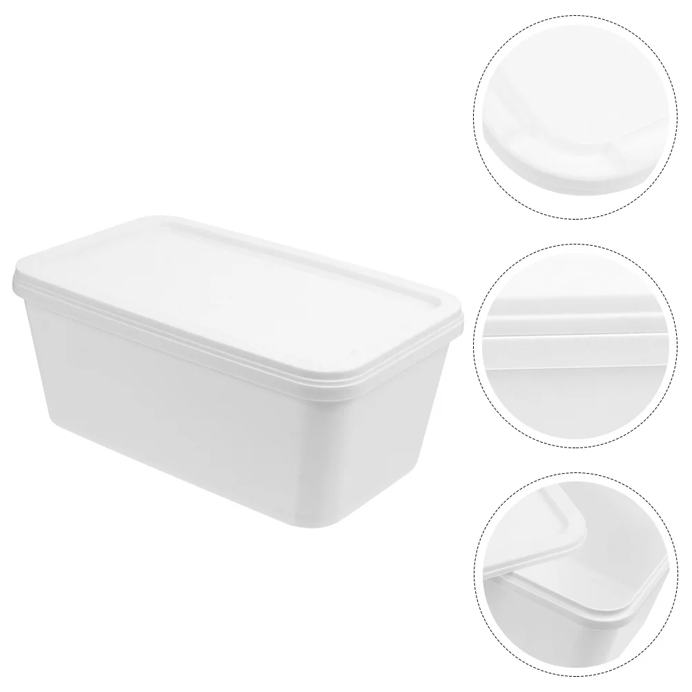 Ice Cream Box Container Household Storage Keeper Tub Containers Food Reusable Freezer for Pp Kitchen