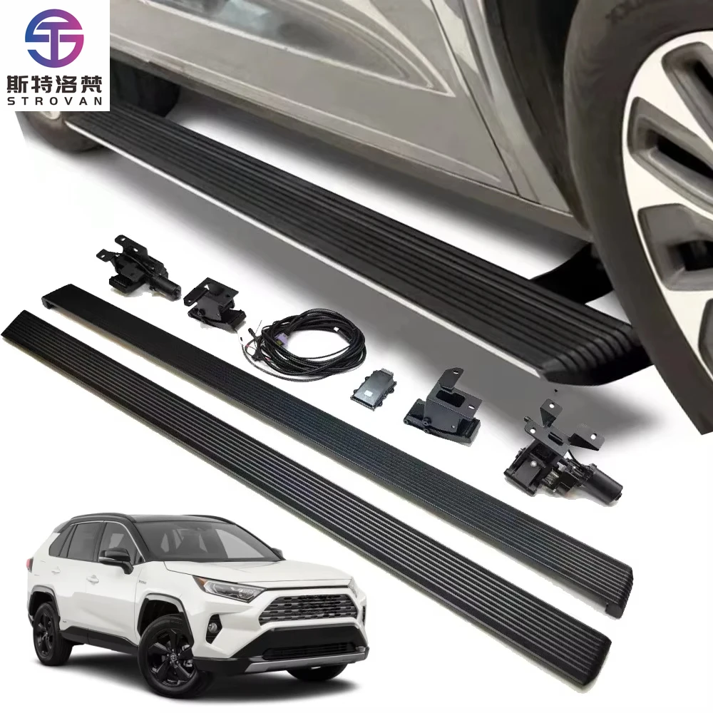 

STLF CLRAK RAV4 Accessories Still Automatic Power Foot Running Boards Electric Side Steps for 2016 2018 2017 2020 RAV 4