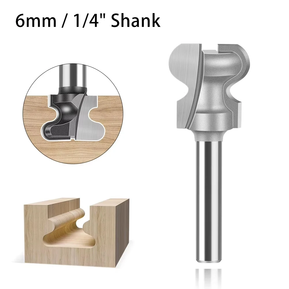 Two Arc Recessed Handle Router Bit 6mm 1/4