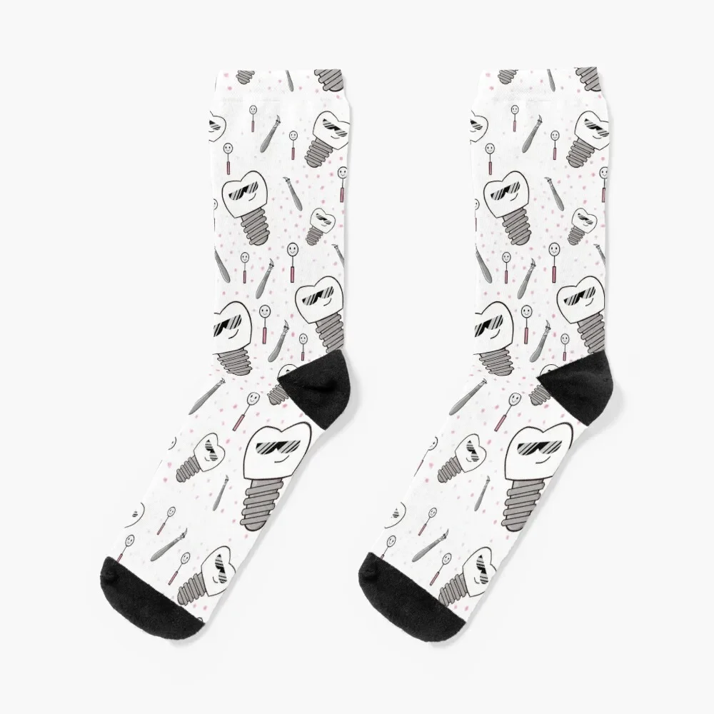 Dental implant cool Socks Funny socks man ankle socks