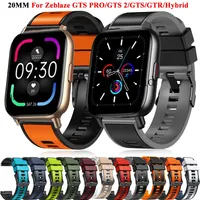 20mm Silicone Bands For Zeblaze GTS PRO GTS 2 Hybrid Smartwatch Strap Zeblaze Btalk 2 Lite GTR 3 Sport Wristband Bracelet Correa