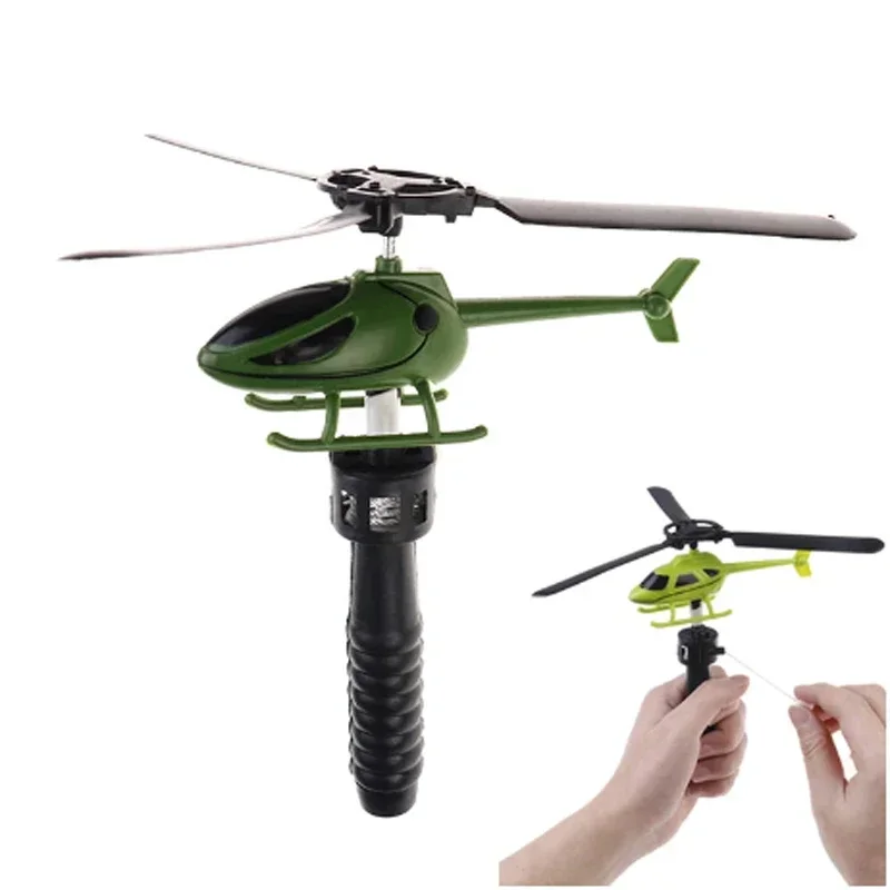 

1PC Educational Toy Helicopter Outdoor Airplane Toy Pull Wires RC Helicopters Fly Baby Kids Boy Toys for Children's Gifts Games