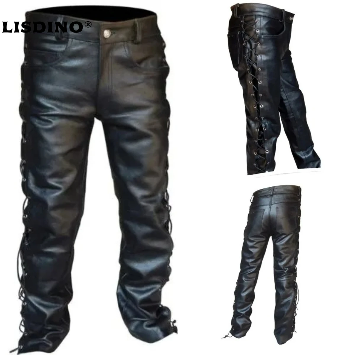 

1Medieval Pants Men Gothic Long Plus Size Retro Maxi Shirt Punk Cosplay Costume Middle Ages Party Masquerade Goth Large Pants