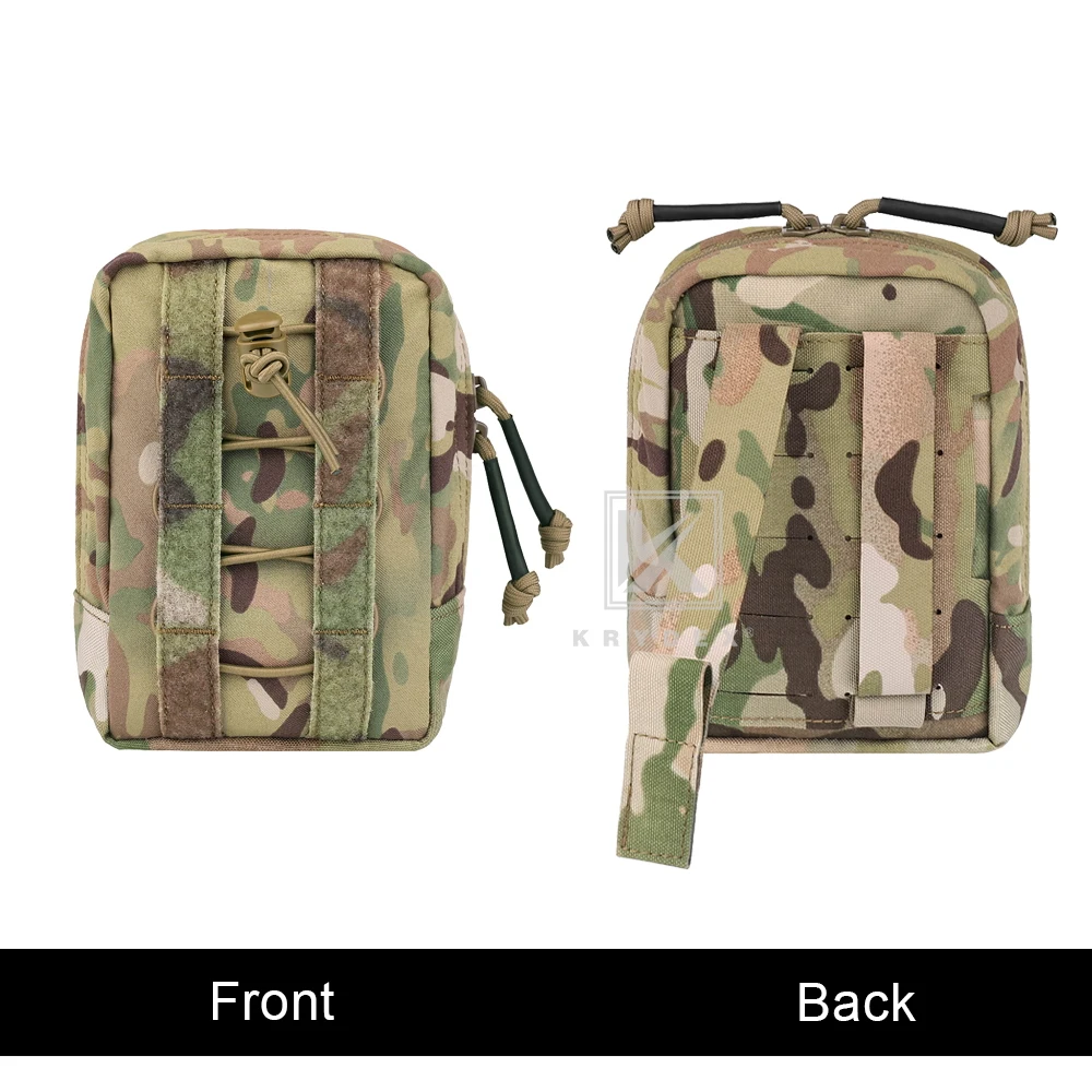 KRYDEX Tactical Vertical GP Pouch Molle Multi Purpose Utility Storage Bag Waistbag Airsoft Hunting Outdoor Accessories - view 2