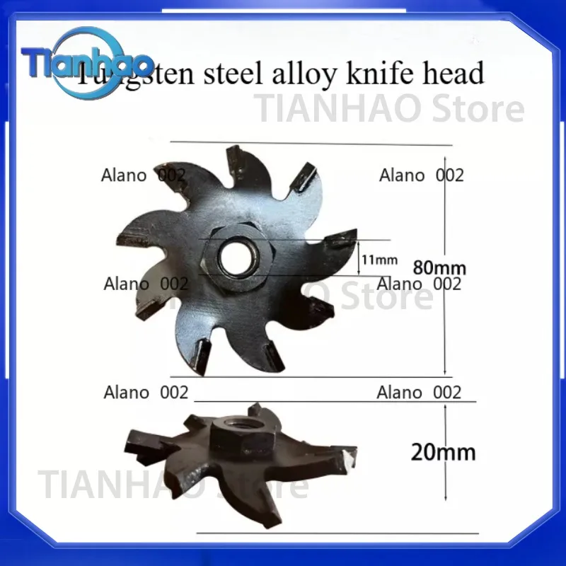 Alloy Blade for Electric Brick Wall Chaser Concrete Cutter Notcher Floor Wall Groove Cutting Machine Disc for DIY Renovation