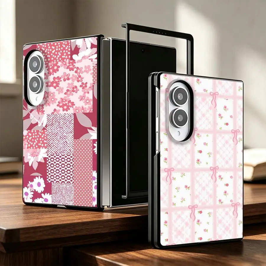 Phone Shell Case for Samsung Galaxy 8 Z Fold8 Wide Z Fold 8 ZFold8 Ultra Pink Bow Collage