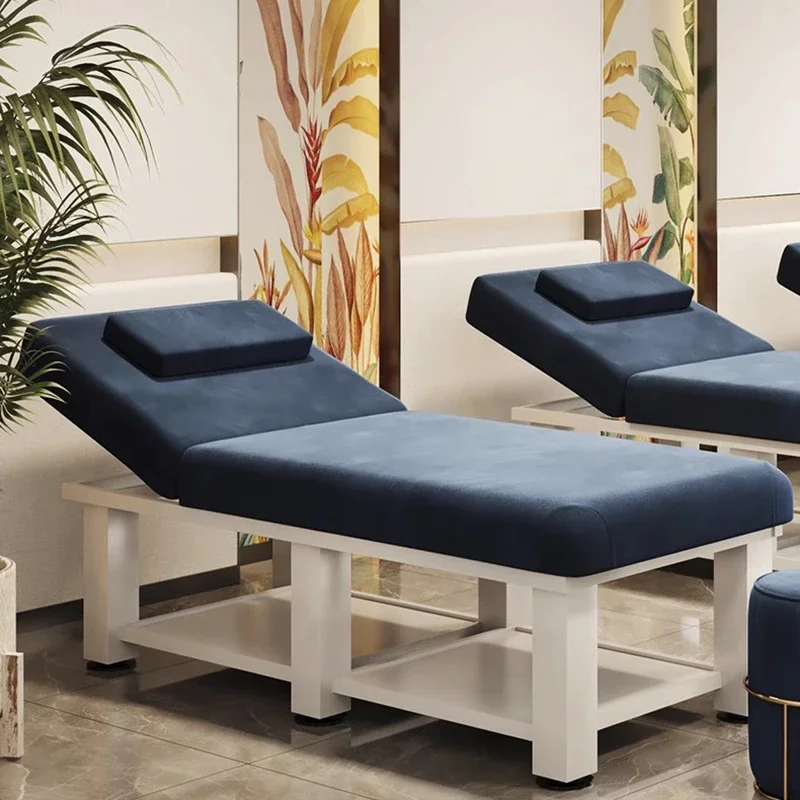 Tempat Tidur Pilates Fisioterapi Pijat Thailand Tempat Tidur Kecantikan Meja Lipat Kursi Peralatan Profesional Tato Portabel Salon Menyala Lentur