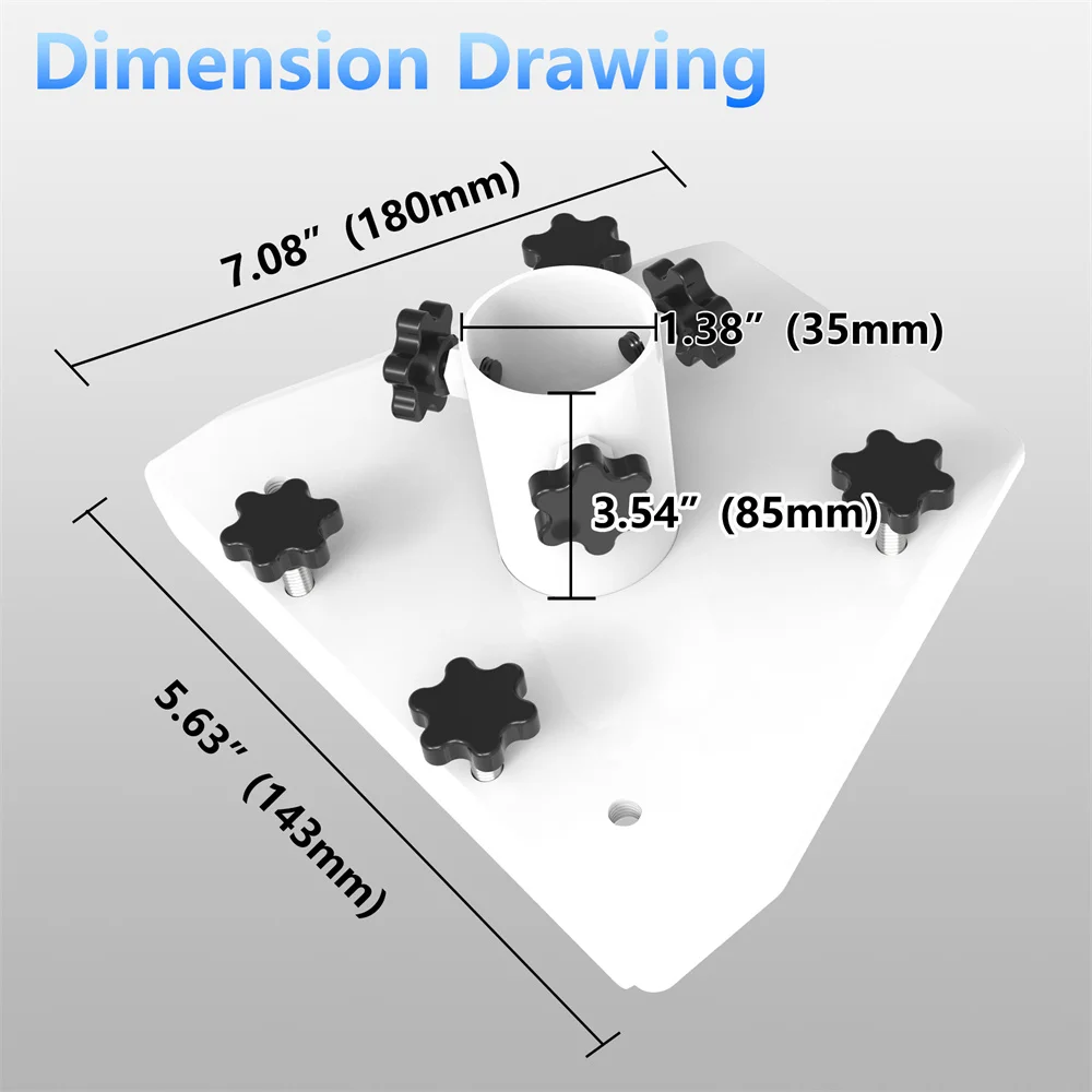 Starlink Gen 3 Pipeline Adapter Connector Mounting Kit Rod/Plate Roof installation Secure Installation Accessories Gen3/V3 Mount