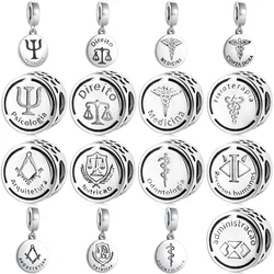 New Psychology Medicine Contadora Pendant DIY Beads Fit Charms Silver plated 925 Original Bracelet Women Fashion Jewelry