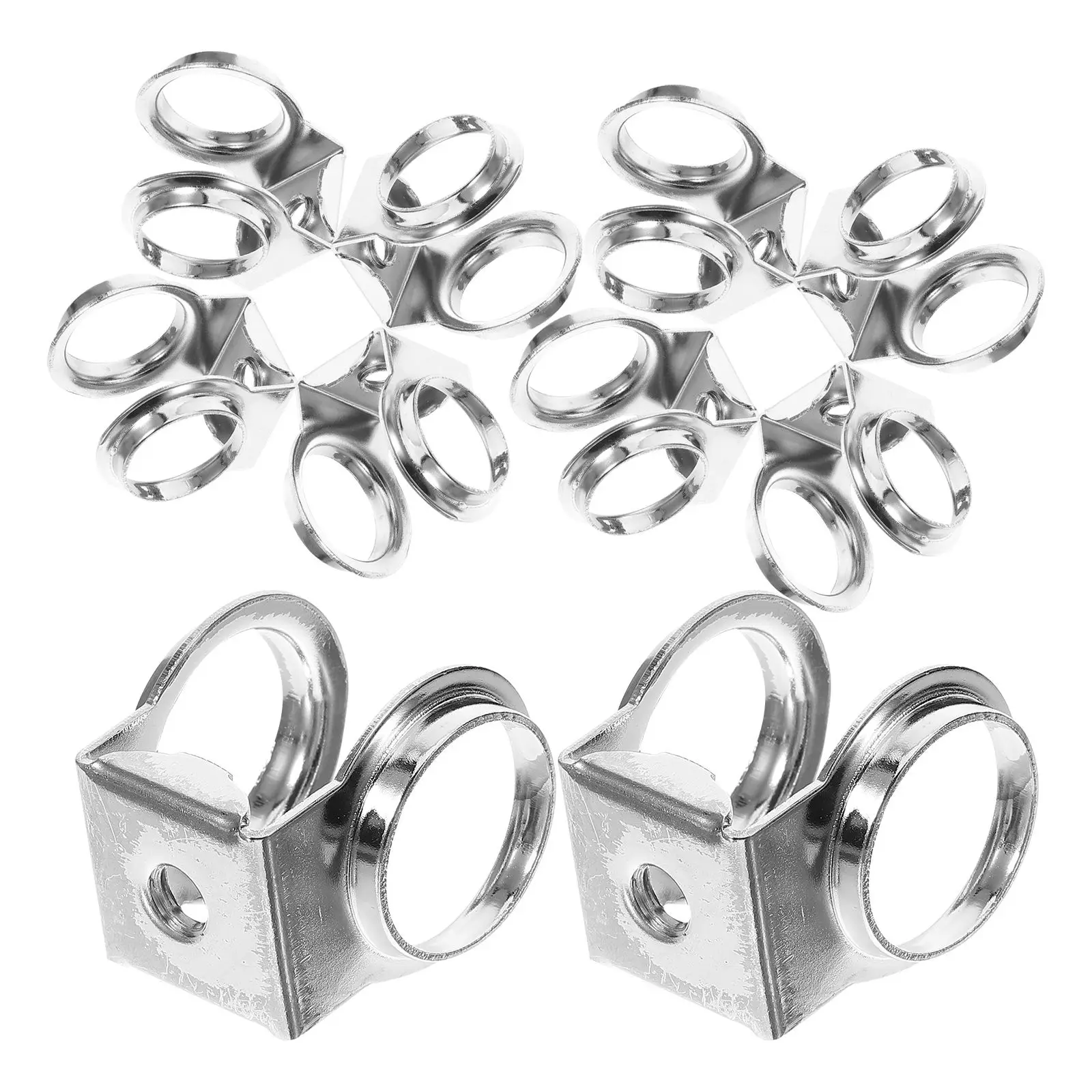 

10 Pcs Drum Kit Accessories Clip Mount Bracket Holiday Card Mounted Clamp Extension Holder Iron Connecting