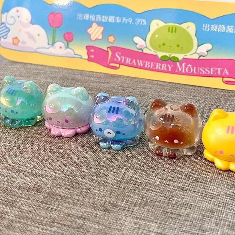 

Octopus Meow Meow Candy Series Blind Bag Genuine Strawberry Mousse Cute Mini Octopus Meow Candy Blind Box Birthday Gift Toys