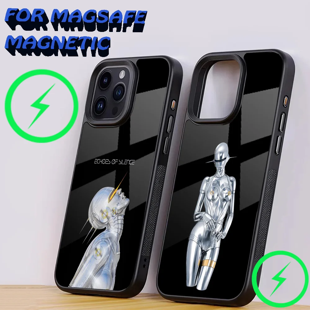 Art Hajime S-Sorayamas Phone Case For iPhone 15,14,13,12,11,Plus,Pro,Max Mini Magsafe Magnetic Wireless Charging