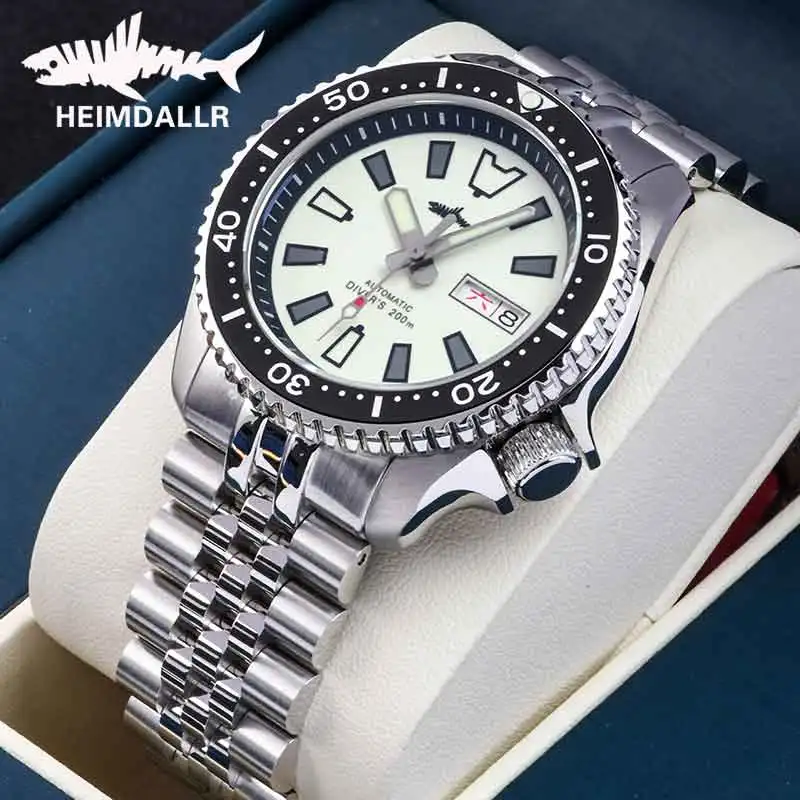 HEIMDALLR Männer Taucheruhr 316L Stahl BGW-9 Super Leuchtendes Saphirglas 20Bar Wasserdicht NH36 Automatische Mechanische Uhr Für Männer
