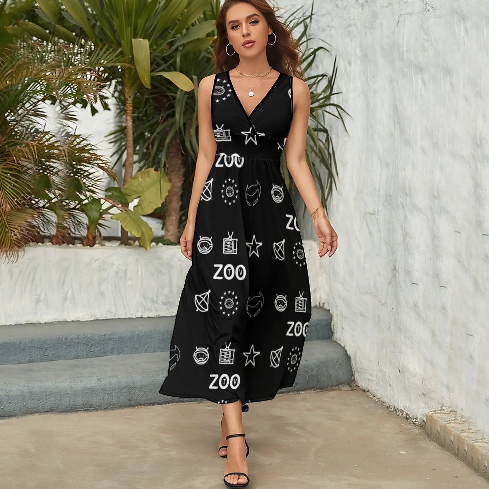 ZOO Symbols Sleeveless Dress cocktail dresses beach dresses