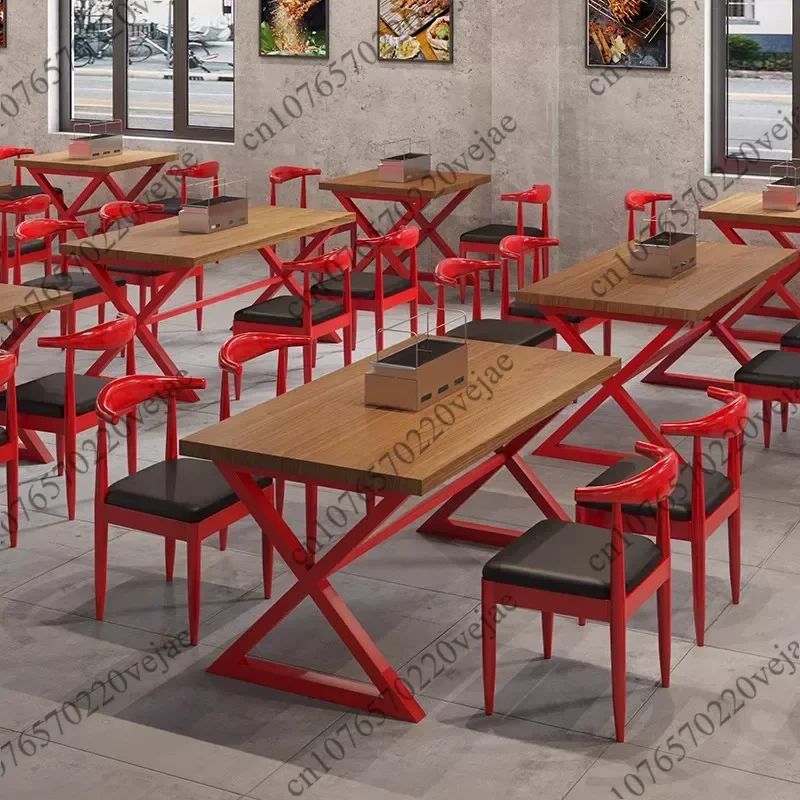 Modern table legs Wrought iron table legs with bookshelf compartment, modern bar stand