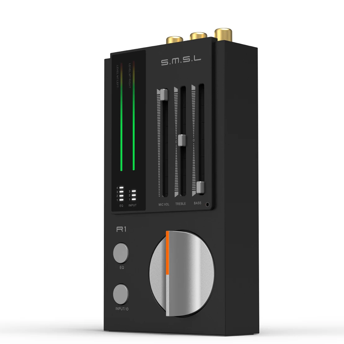 SMSL R1 Gaming Audio DAC met microfooningang USB Optische coaxiale ingang 4 EQ-modus Ondersteuning 3,5 mm 4,4 mm 120 mW/32Ω hoofdtelefoonuitgang