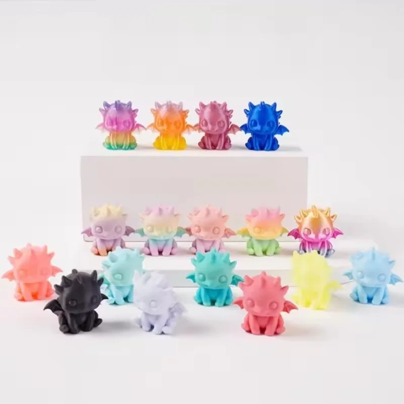 

2025 new Adorable 3D Printed Dragon Toys: Mini Figurines & Decorative Ornaments- Perfect for Fidgeting