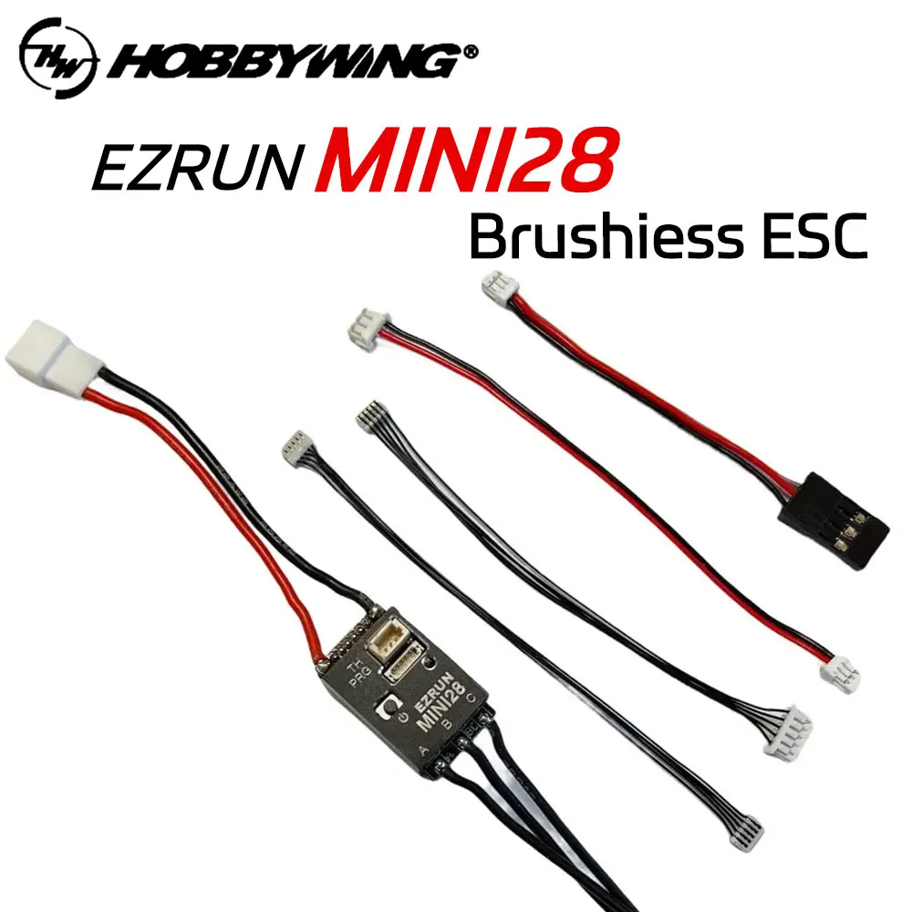 

Hobbywing EZRUN MINI28 Sensored Brushless ESC 30A For 1/24 1/27 1/28 RC Model Car Accessories