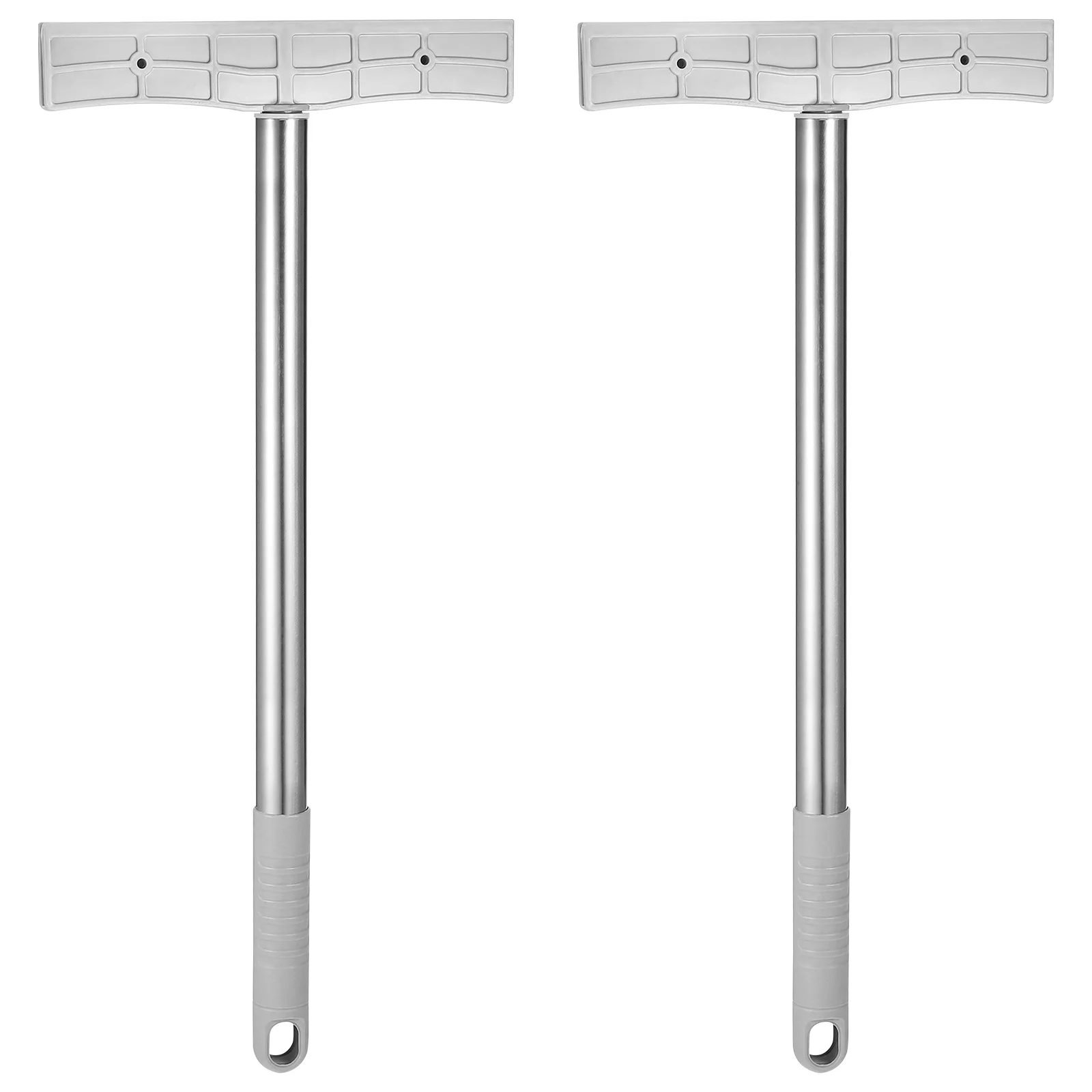 Soporte de letrero multifunción, varilla para reuniones deportivas, soporte de bienvenida, Metal de mano, acero inoxidable, plata, 2 uds.