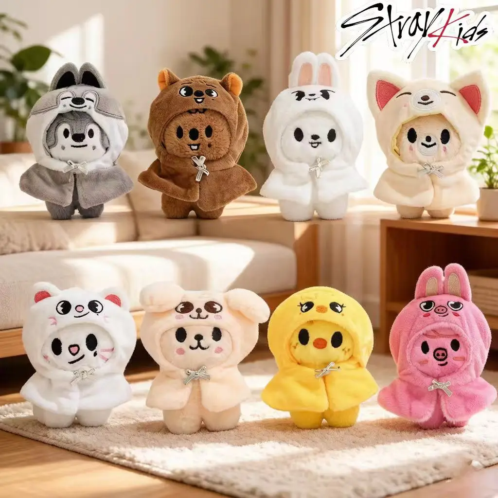 

Новый плюшевый брелок-подвеска Kpop SKZOO FM Field Week, 12 см, с персонажами StrayKids (Бэнг Чан, Феликс), в виде куклы в плаще, плюшевая игрушка, подарок для пары