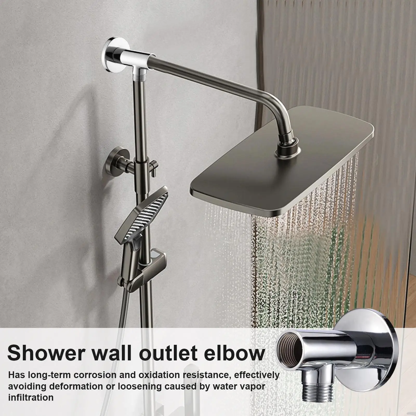 샤워 팔꿈치 샤워 콘센트 팔꿈치 벽걸이 형 커넥터 가정용 욕실 호텔 교체 배관 용 누출 방지 어댑터
