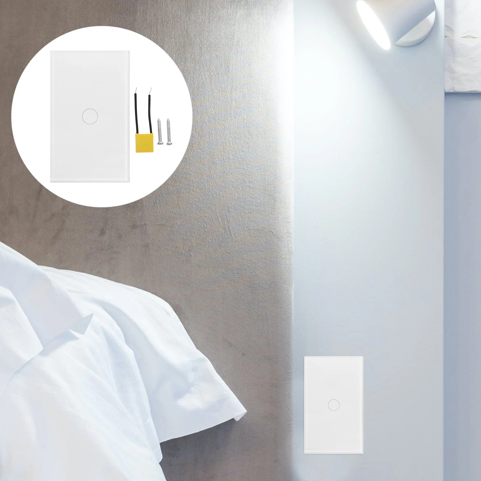 

Smart WiFi Switch Us Plug Remote Control Switch Panel Timing Energy Saving Multifunction for Home School