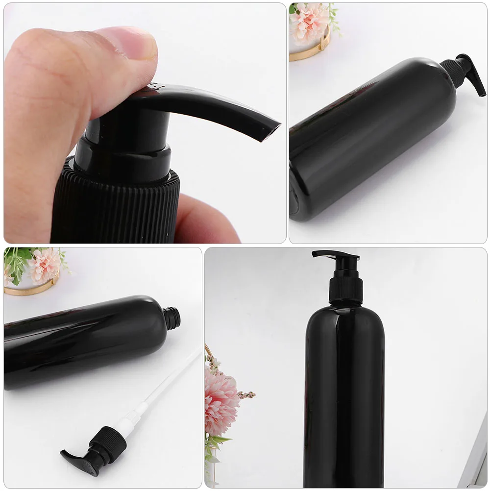 

6pcs PET Shampoo Bottle Hand Dispenser Lotion Storage Bottles Reusable Portable Light Weight Practical Design