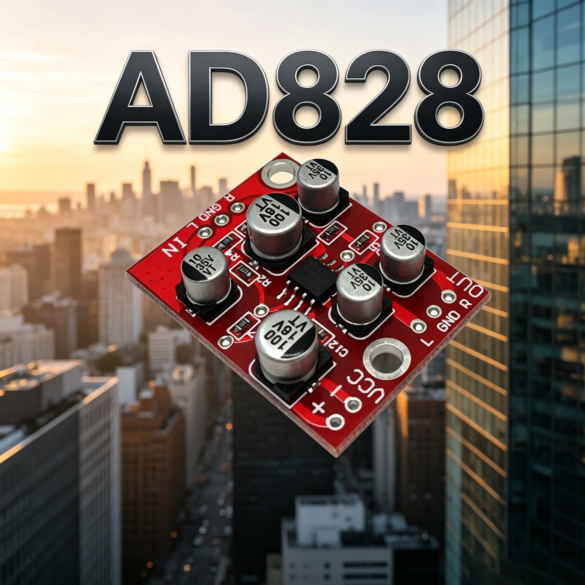 Audio Amplifier Board - CHN 2027 Fever class AD828 op
