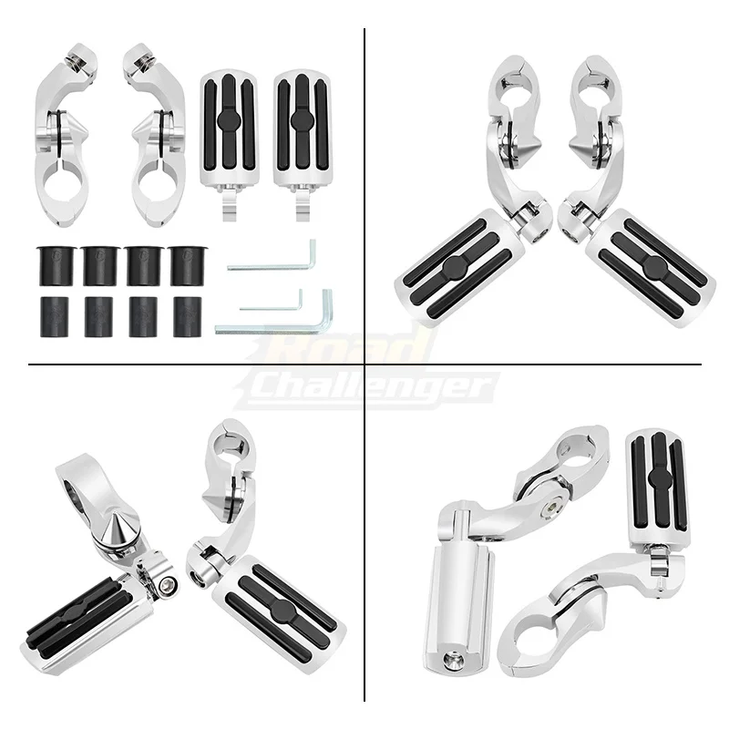 1/4 32MM Motorcycles Highway Crash Bar Foot Pegs Mount Moto Accesories Engine Guards Footrest For Harley Honda Touring Sportster