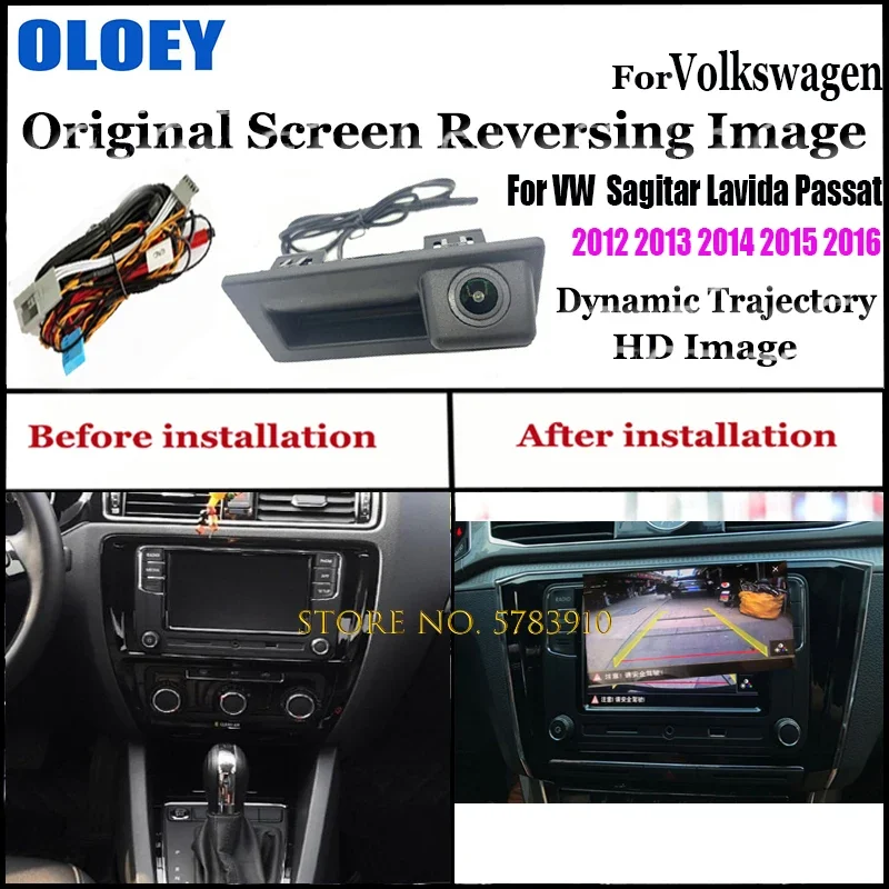 Original Screen Upgrade Reversing Image|For Volkswagen Sagitar Lavida Passat 2012 2013 2014 2015 2016 |HD Backup Rear camera