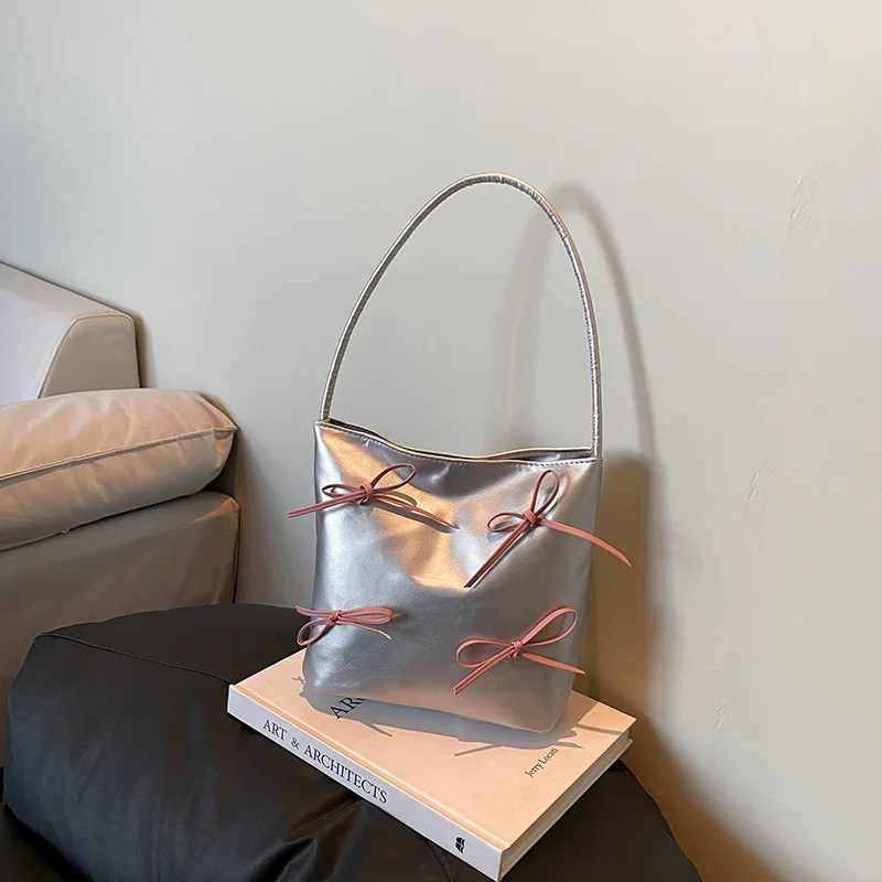 

Женская нишевая вечерняя сумка в балетном стиле, новая модная сумка через плечо для поездок на работу, универсальные сумки-ведра большой вместимости