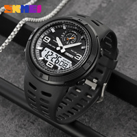 SKMEI 1655 Outdoor Sports Men's Electronic Watch Dual Display Multi functional Waterproof Student Exploration Watch