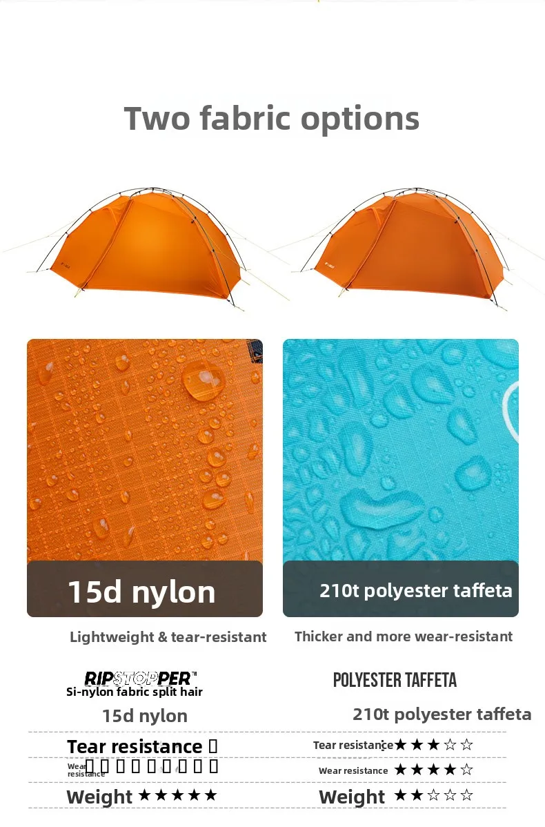 3F UL GEAR Taiji 2 Ultra-light Double-person Double-layer Camping Tourism Mountain Climbing Windproof rainproof outdoor tent view 6