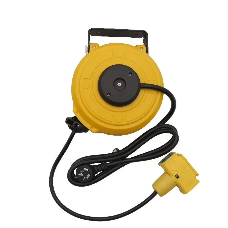 Heavy‑Duty Automatic Retractable Electric Cable Reel, Self‑Rewind Extension Cord Reel Mechanism, Retractable Electric Hose
