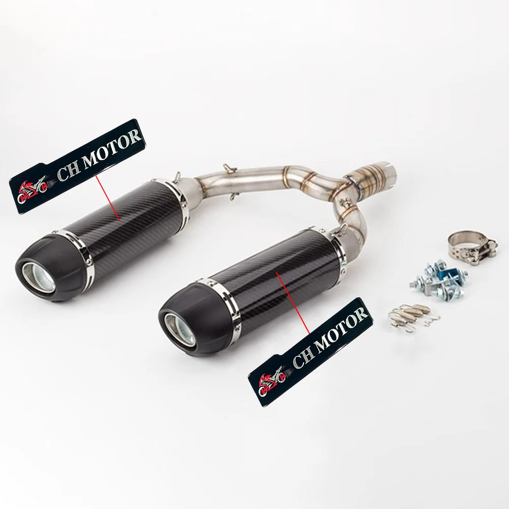 CH MOTOR Auspuff Motorrad Schalldämpfer Auspuff Escapes Para Motos BK400 Für GSR400 GSR600 BK400 BK600 Motorradteile