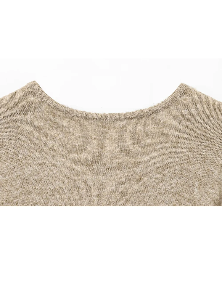 HH Women Autumn Knit Coat Long Sleeve Single-Breasted Cardigan Female Fashion Casual Loose Versatile Street Style Cardigan Top