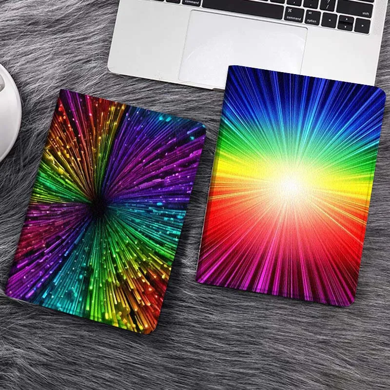 

Colorful Light Burst Effect Gift Tablet Case For Samsung Tab Galaxy S6 S11 A A7 A8 A9 A11 10.1 10.4 10.5 Plus Lite