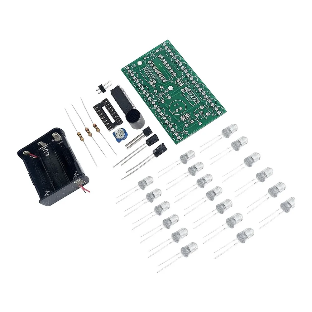 DIY LED Kit with Sound Sensing and Battery Box for Educational Circuit Building and STEM-Focused Learning Outcomes