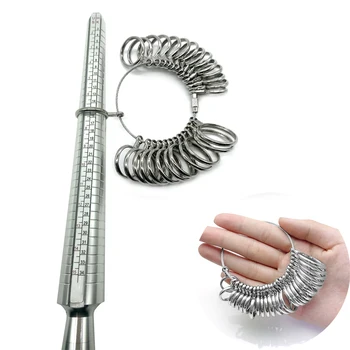 Professionelle Ring Sizer Gauge Finger Ring Stick Sizer Dorn Stick Finger Gauge Ring Für DIY Mode Schmuck Mess Werkzeug Set