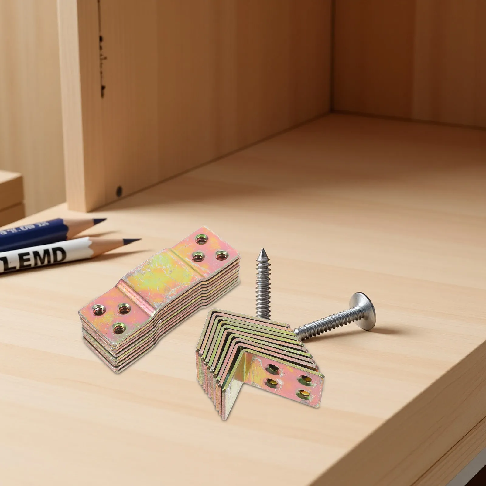 10Pairs Bed Rail Fittings Detachable Heavy Duty Metal Hinge Buckle Bed Frame Brackets Furniture Shelving Mounting Hardware