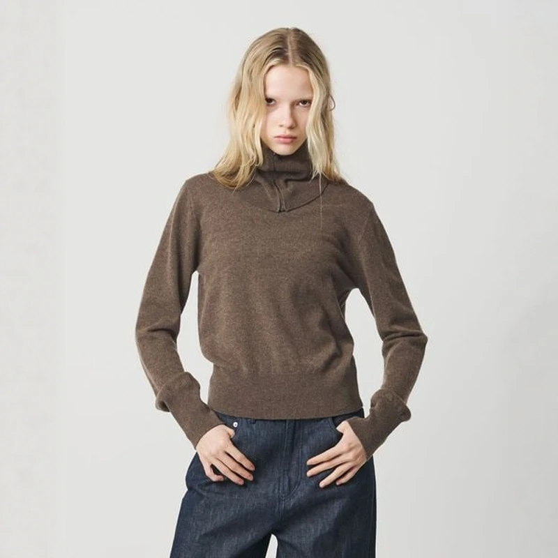 

Torowee 25 New Knitted Skin-friendly Sweater Top Casual Loose Fit Long Sleeve Polyester Fiber Two-piece Set Versatile Fashion...