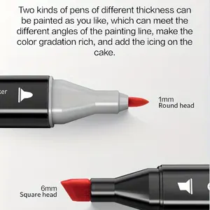 Deli 30/80/168 Colors Professional Sketch marker Pen Head Oleosa Art Marker Pen Soft Set Painting Pen Page Drawing Art Supply 8 Main sales markers for professional design - №7