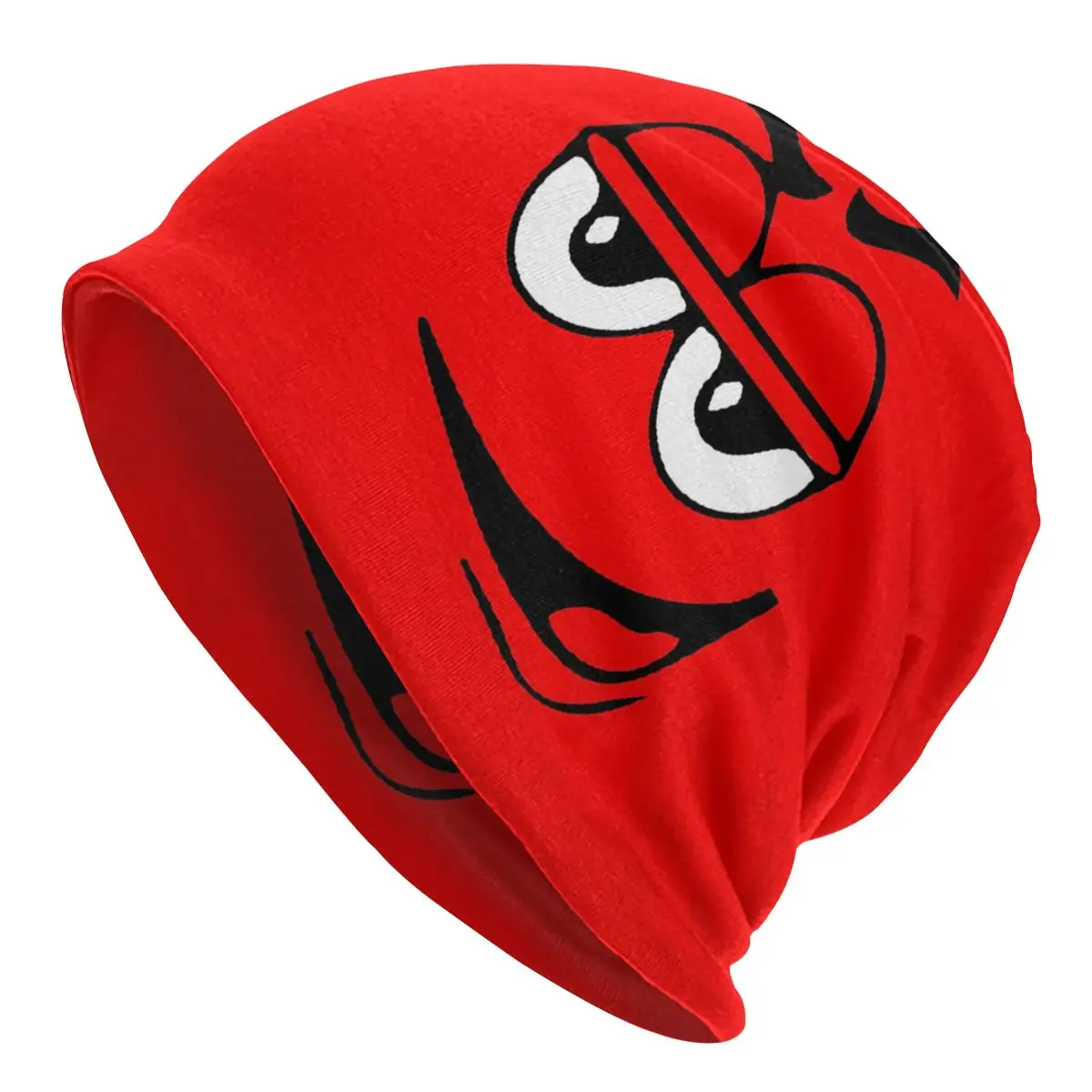 Red Candy Faces M Chocolate Autumn Female Warm Beanies Double Used Warm Bonnet Hats