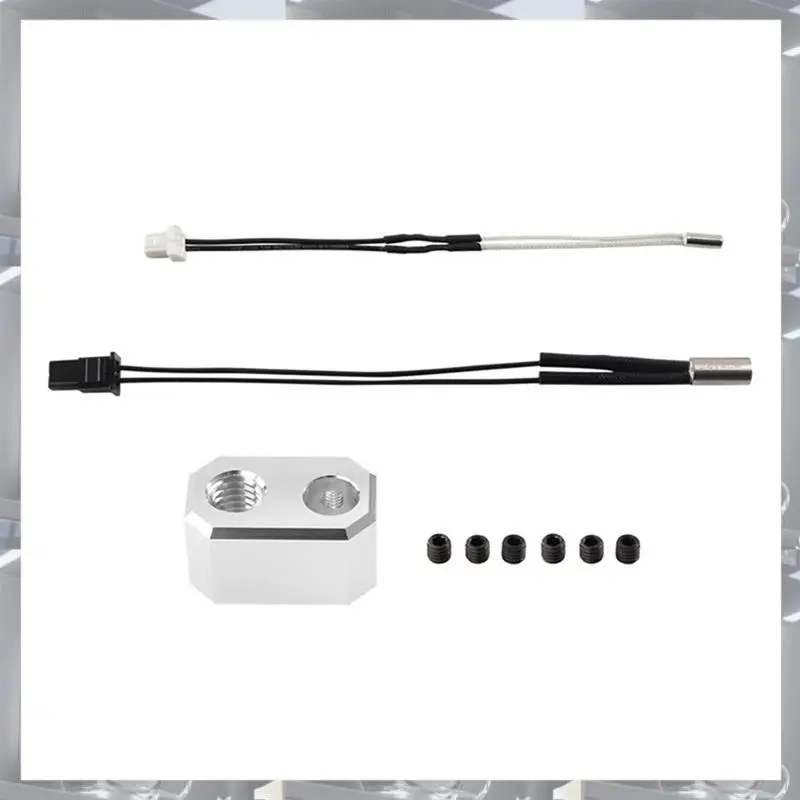 

For Prusa MK4 Thermistor 24V 40W Heater Cartridge Thermometer Line Heating Block Kit Nozzle For 3D Printer Extruder Easy To Use