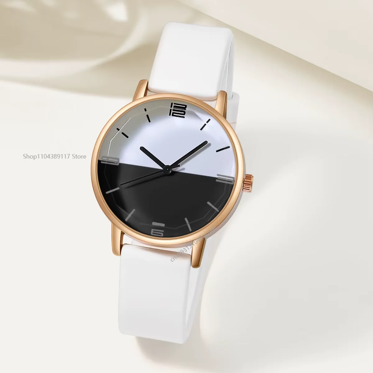 New Watch for Women Jelly Color Rose Gold Dial Student Sports Casual Silicone Strap Ladies Quartz Wristwatches Gift Clock Reloj