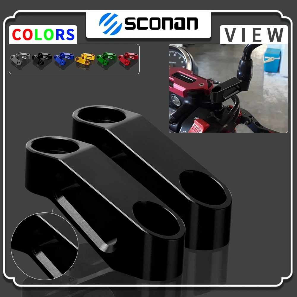 

For HONDA CB CBR CB650R CB650 R CB 650 R All Year Motorcycle Rearview Mirror Extender CNC Aluminium Adaptor Accessories