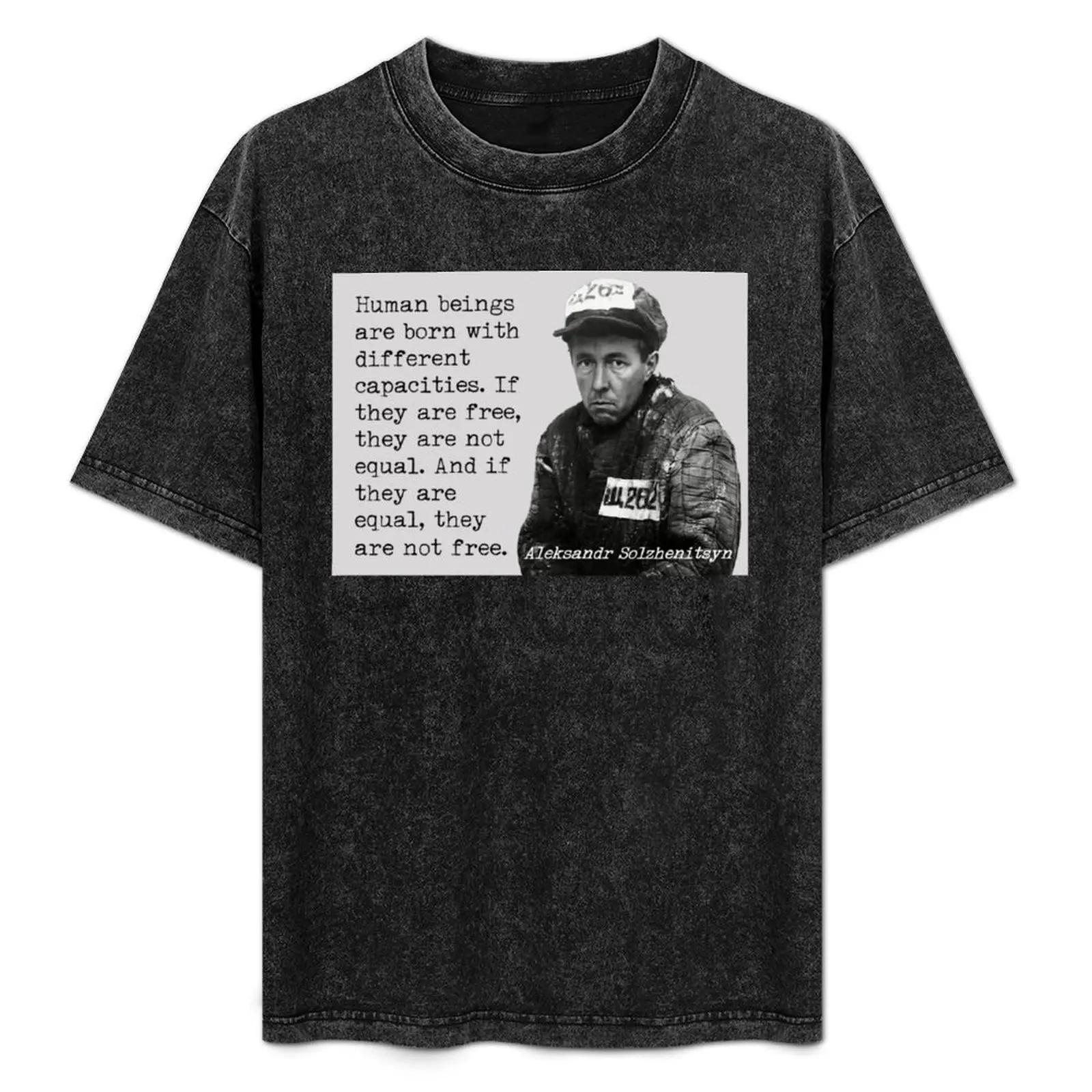 

Solzhenitsyn on freedom T-Shirt Plus Size Basic Short Sleeve Top