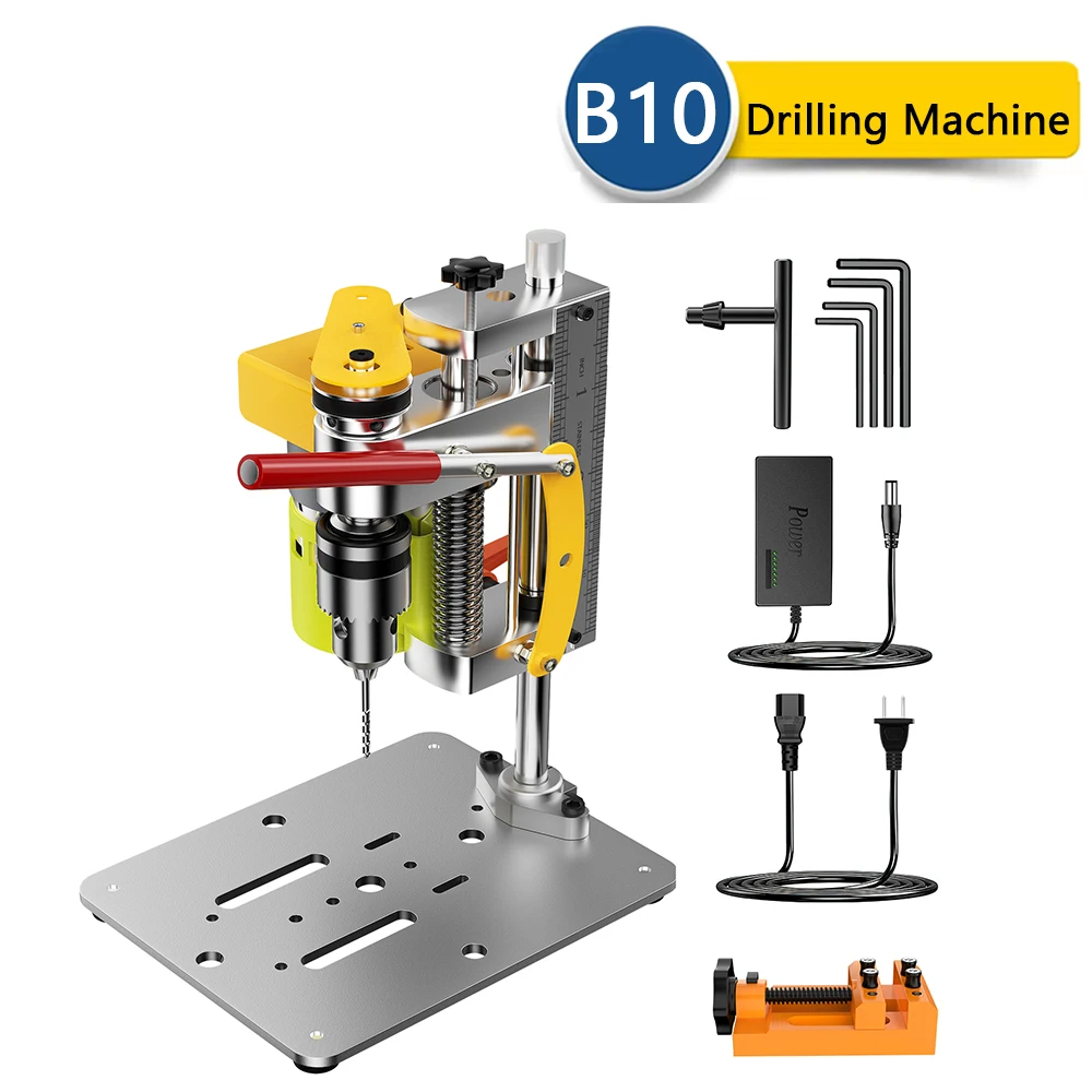 Mini Bohrmaschine Präzision Tisch Bohrmaschine Tisch Bohrmaschine B10 Spannfutter Metall Holz Jade DIY Handwerk Werkzeug