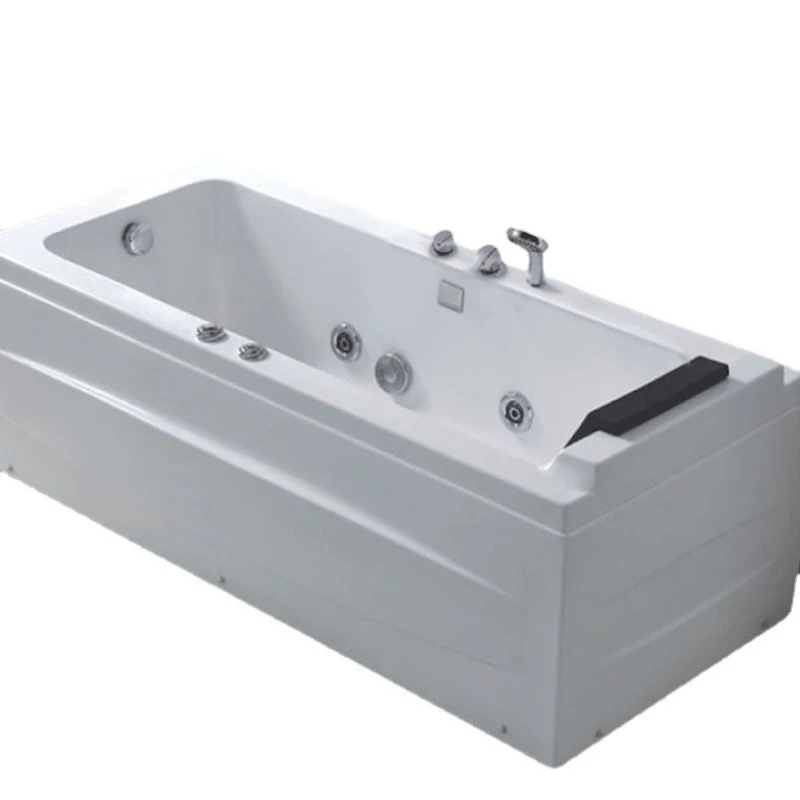 Bathroom Household small apartment acrylic surfing jacuzzi, rectangular bath heating bathtub