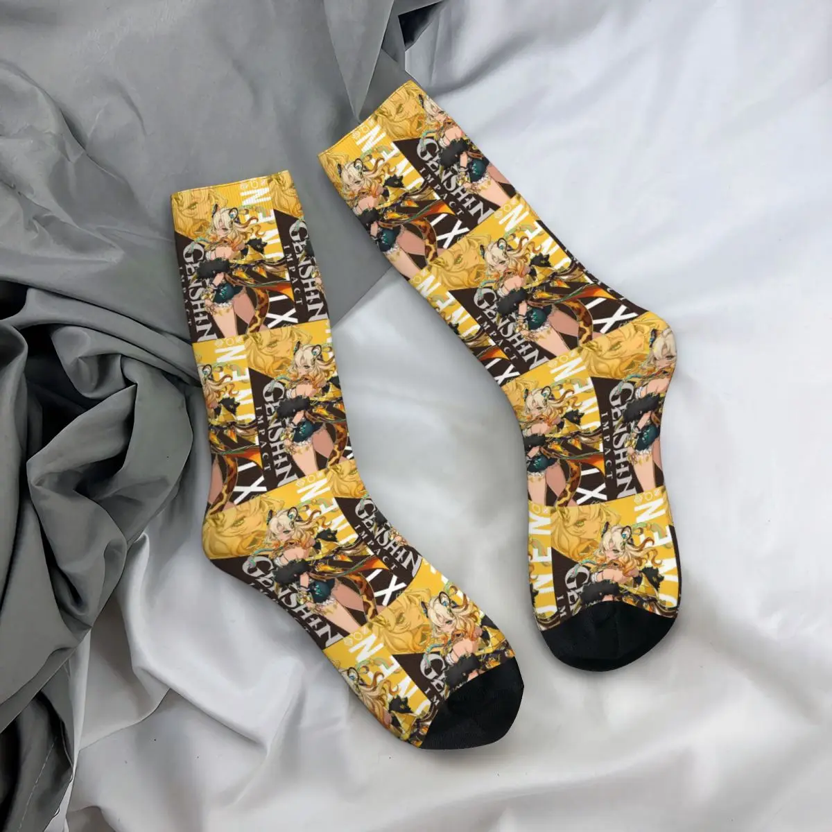 Xilonen Genshin Impact Socken Harajuku Hochwertige Strümpfe Ganzjahres-Langsocken Zubehör für Weihnachtsgeschenke für Männer und Frauen